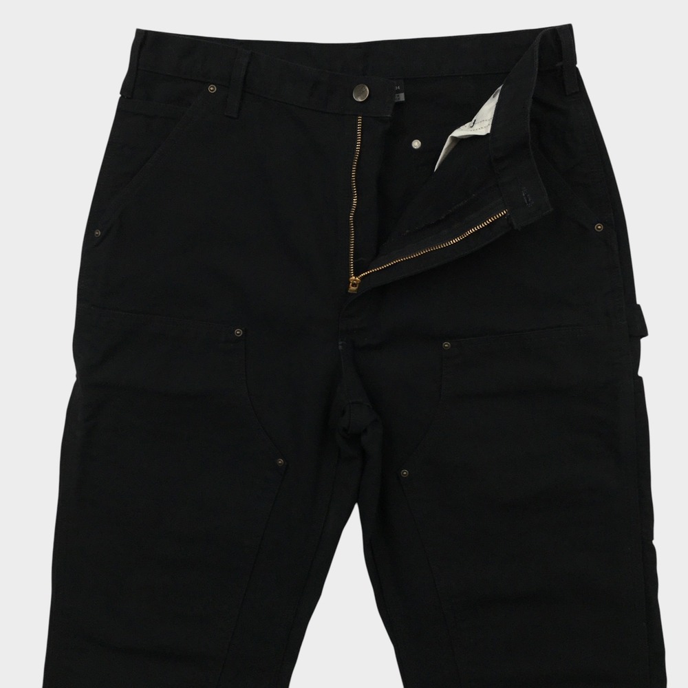 Carhartt Loose Fit Double Knee Duck Utility Work Pants‎ Black 34x34